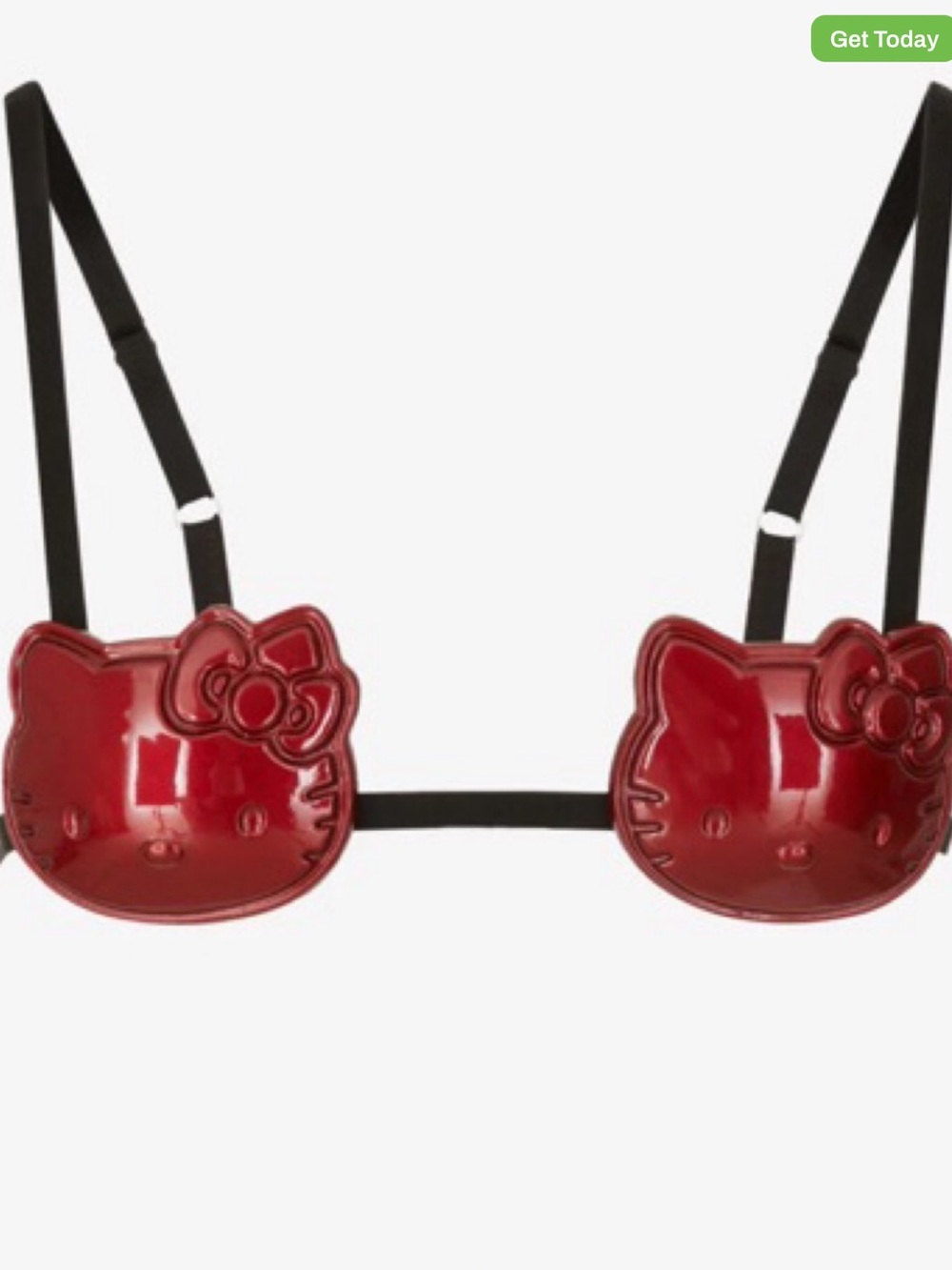 GCDS Hello Kitty Red Novelty Molded bra